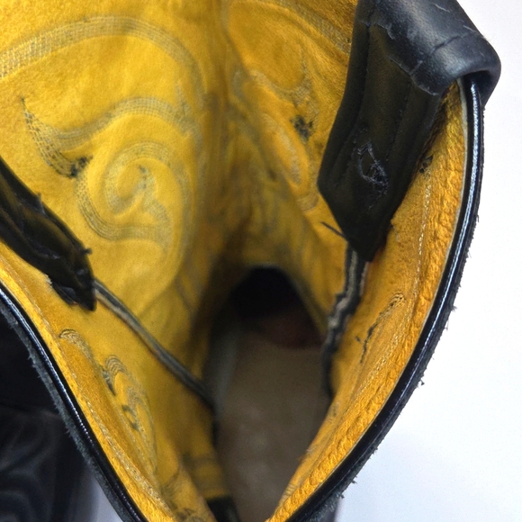 Vintage Tony Lama Tan Leather Boots Mens 11.5